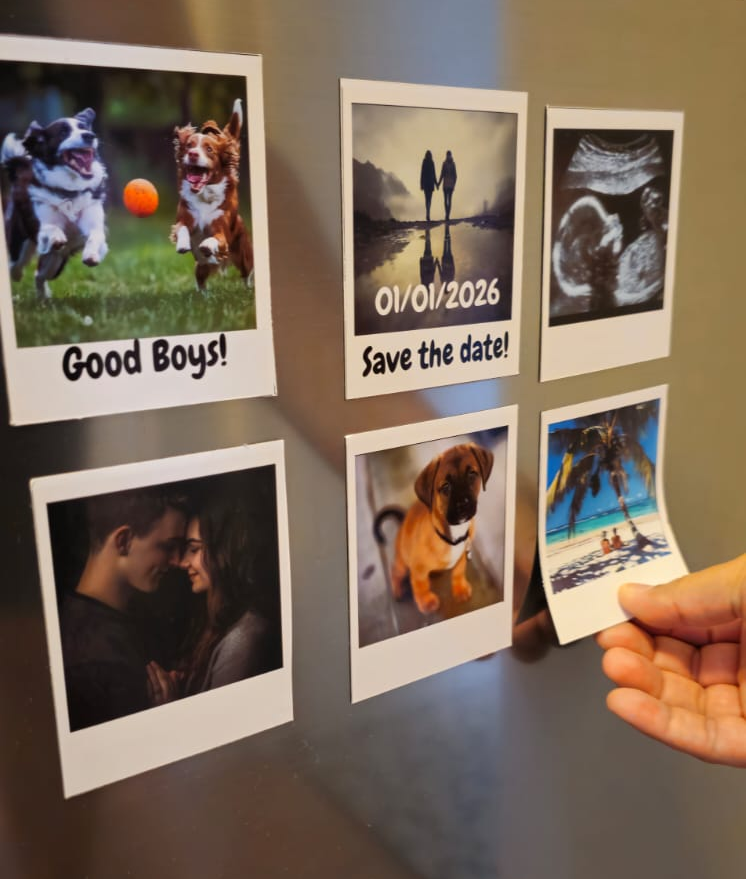 Photo Magnet Polaroid Style
